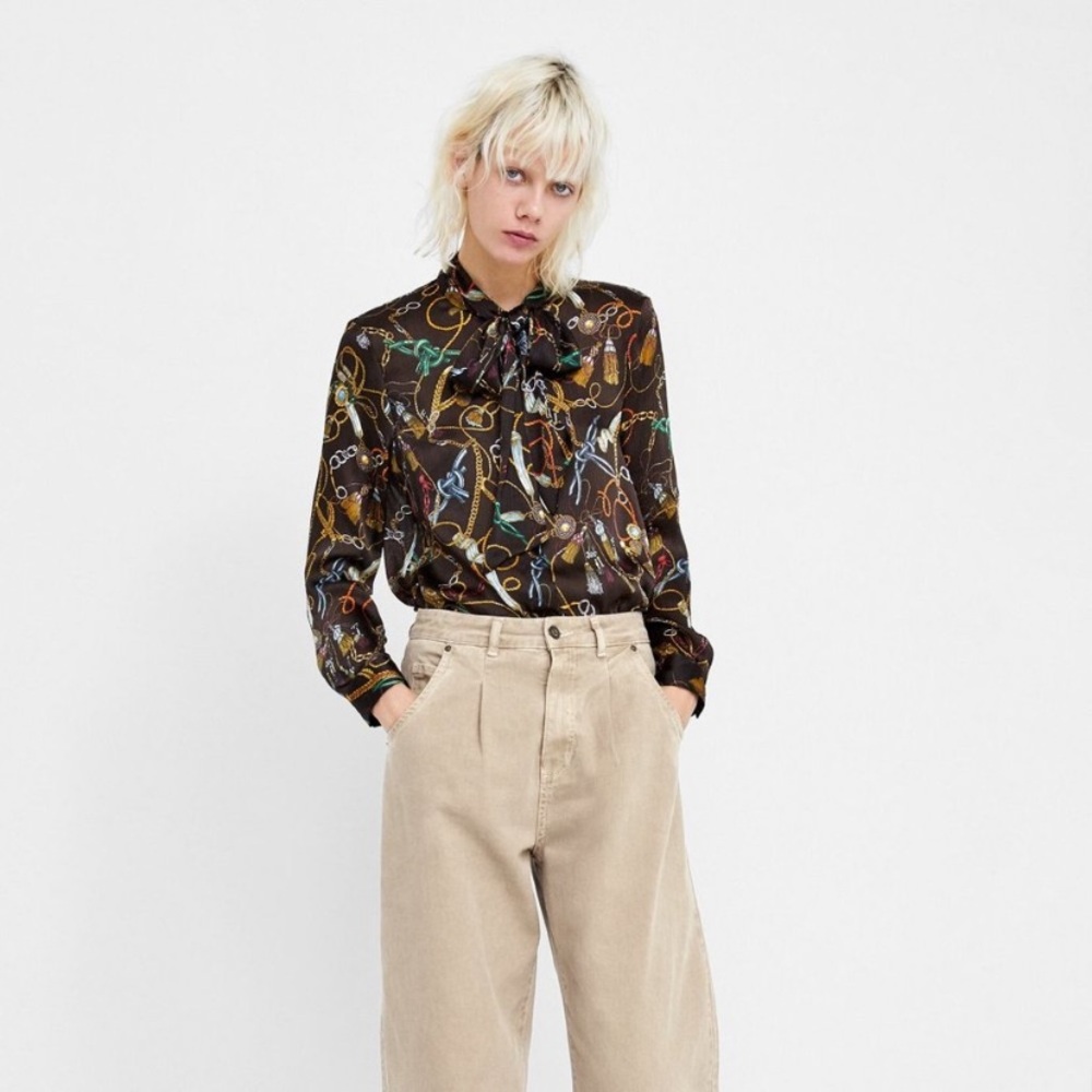 Zara chain print blouse - Picture 8 of 10